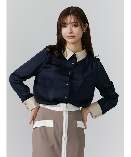 「TONAL」 長袖ブラウス 38 ホワイト レディース_画像7