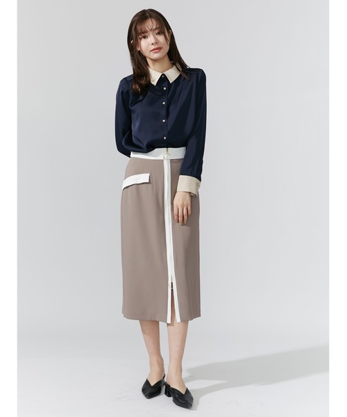 「TONAL」 長袖ブラウス 38 ホワイト レディース_画像10