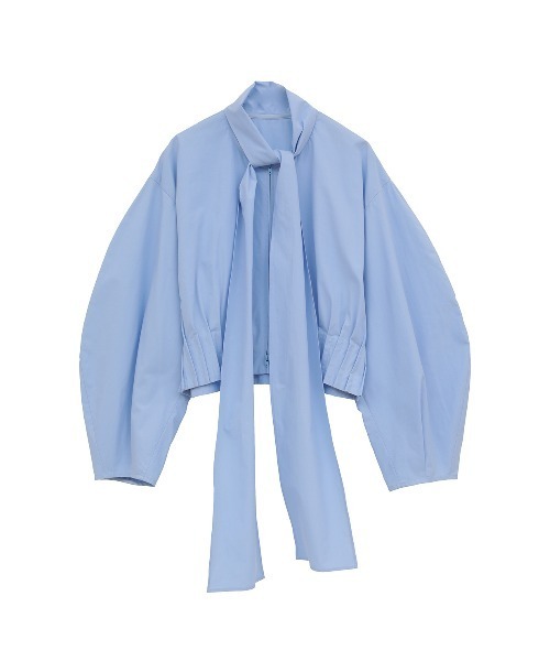 CLANE（クラネ） ブラウス シャツ 「CLANE/クラネ」RIBBON ZIP SHIRTS