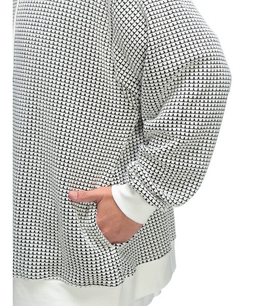 パーカー PLEGGI (プレッジ) BIGワッフル フルジップ メンズ