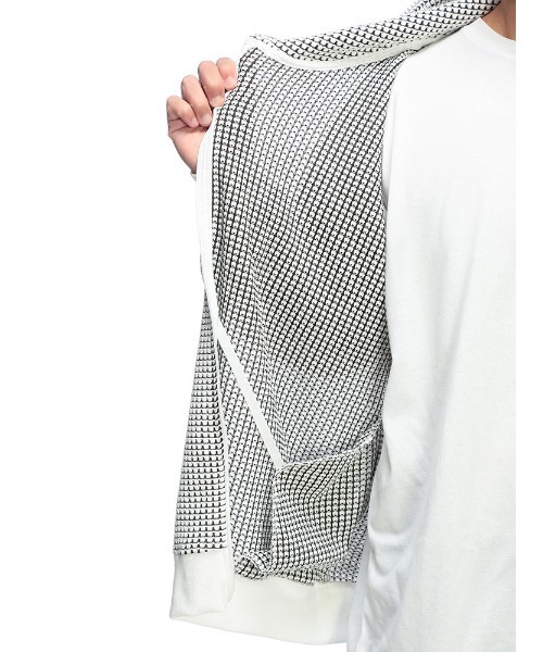 パーカー PLEGGI (プレッジ) BIGワッフル フルジップ メンズ