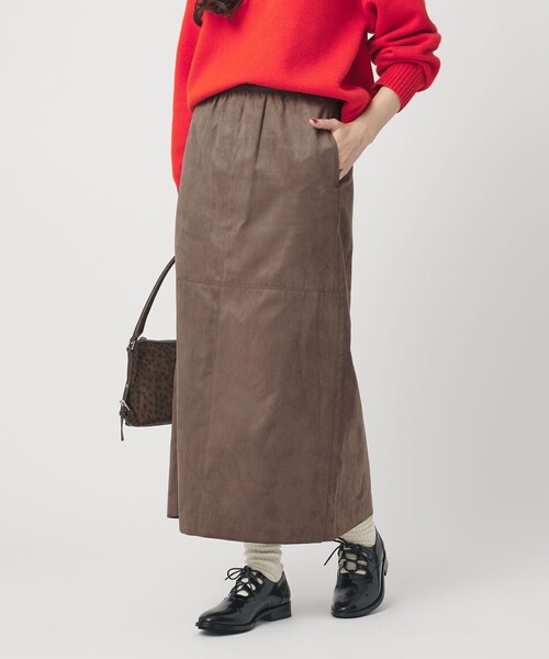 BEAUTY＆YOUTH UNITED ARROWS スカート スエードライク Iライン