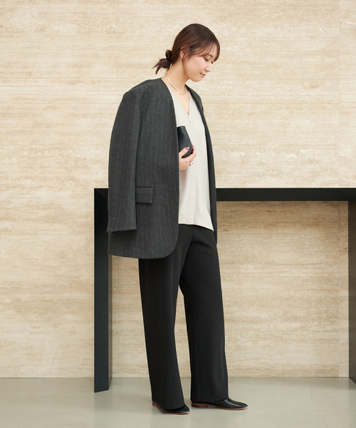 plage（プラージュ） ジャケット ノーカラージャケット R'IAM メルトン