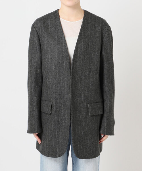 plage（プラージュ） ジャケット ノーカラージャケット R'IAM メルトン