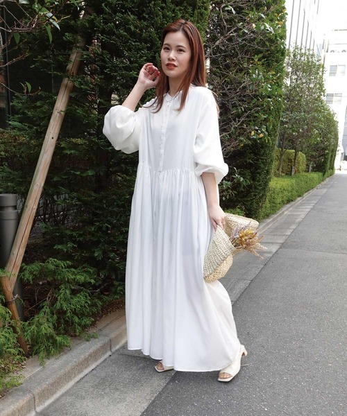 「CORNERS」 長袖ワンピース M ブラック レディース_画像9