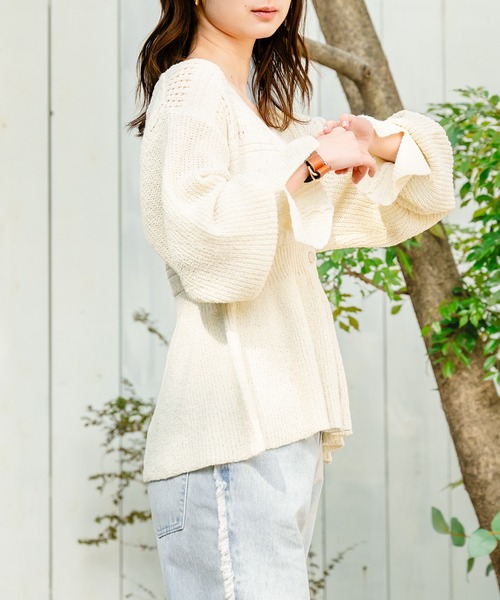 【美品】maya商品　カーディガン モヘヤニットカーディガン（V5N17447＿＿） | AMACA (Women