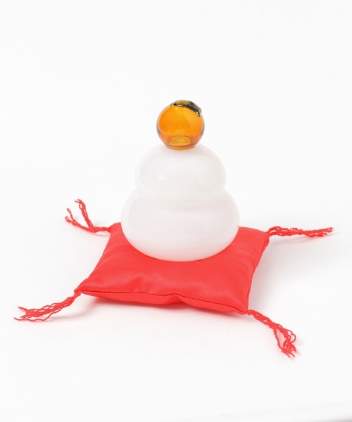 studio CLIP（スタディオクリップ） インテリア ガラス鏡餅オブジェ