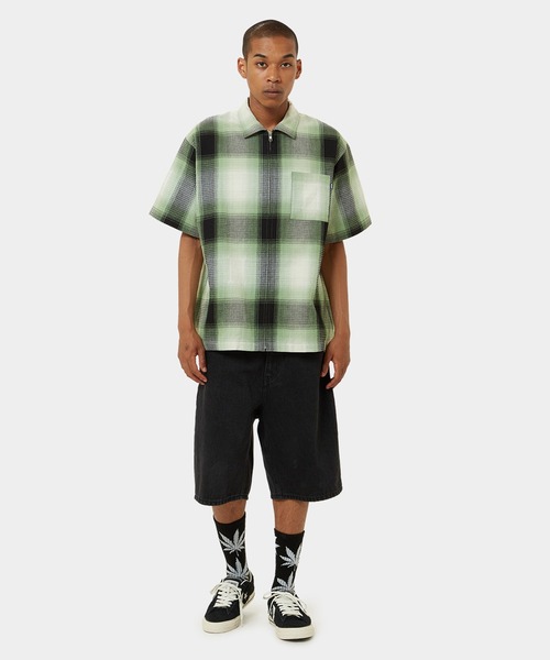 「HUF」 半袖シャツ X-LARGE グリーン メンズ_画像6