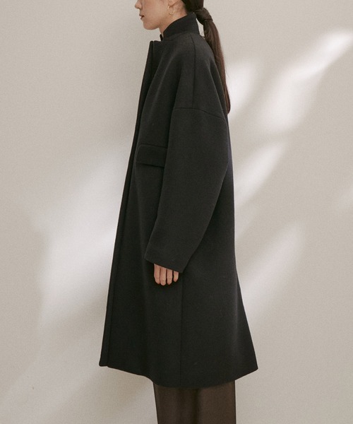 「SALON adam et rope'」 チェスターコート M キャメル レディース_画像7