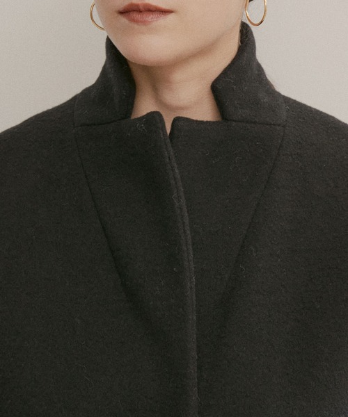 「SALON adam et rope'」 チェスターコート M キャメル レディース_画像9