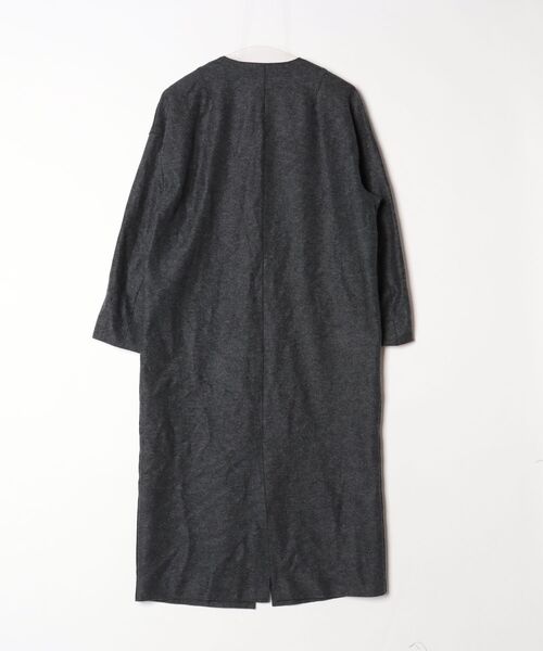 VERMEIL par iena」 ノーカラーコート 36 グレー レディース VERMEIL 