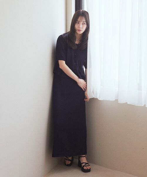 [earth music&ecology] вязаный ансамбль M свет бежевый женский 