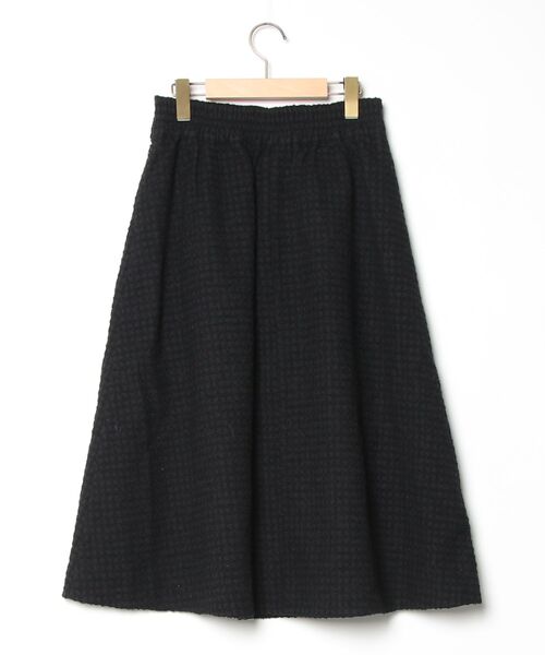 「TSUHARU by Samansa Mos2」 チェック柄フレアスカート FREE ブラック レディース_画像2