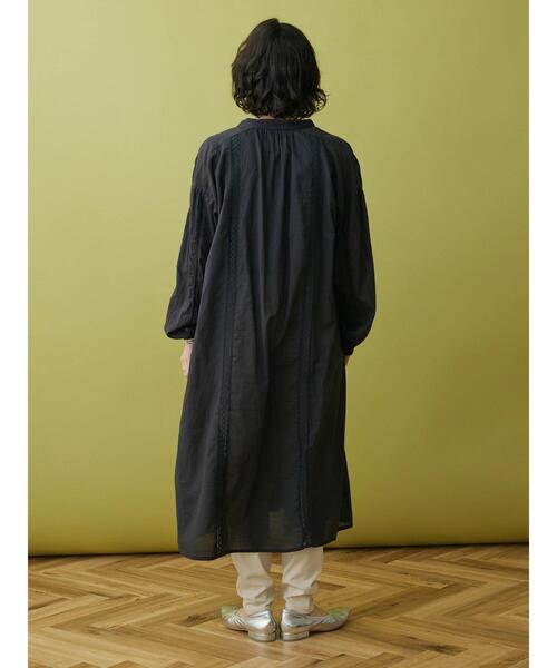 「CRAFT STANDARD BOUTIQUE」 長袖ワンピース FREE チャコールグレー レディース_画像5