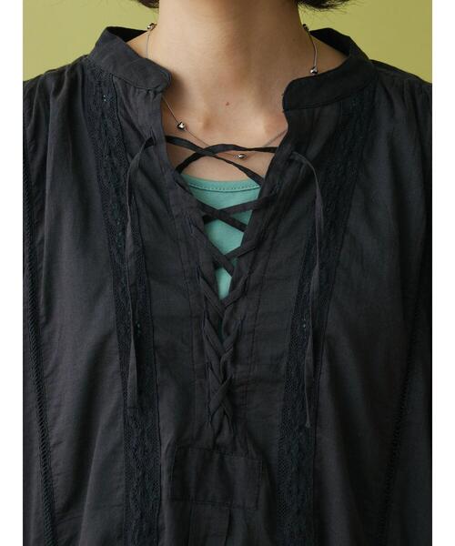 「CRAFT STANDARD BOUTIQUE」 長袖ワンピース FREE チャコールグレー レディース_画像8