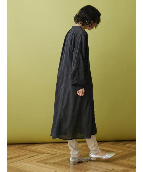 「CRAFT STANDARD BOUTIQUE」 長袖ワンピース FREE チャコールグレー レディース_画像9