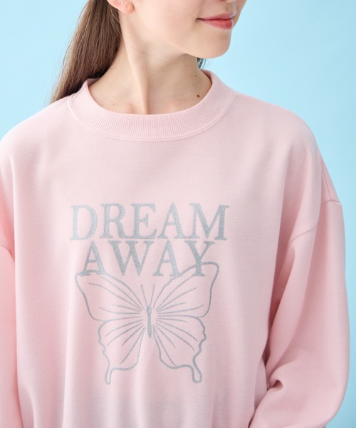 BISKEE トレーナー バタフライロゴプリントスウェットプルオーバー