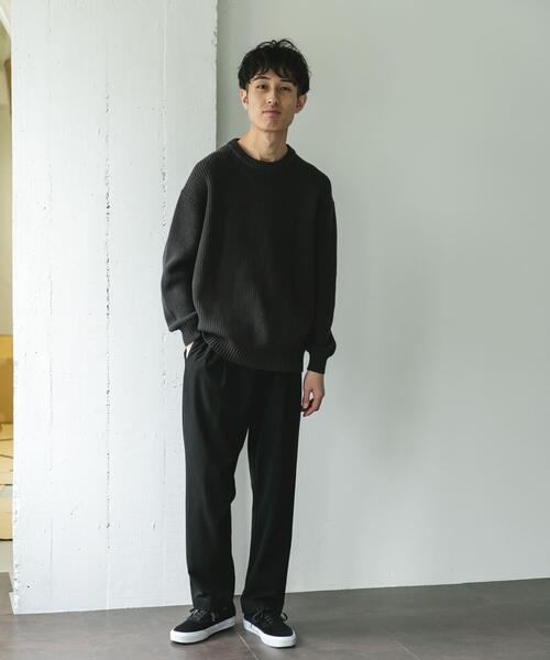 専用 チャコールトラウザー 黒スウェットパンツ URBAN RESEARCH DOORS（アーバンリサーチドアーズ） パンツ 起毛