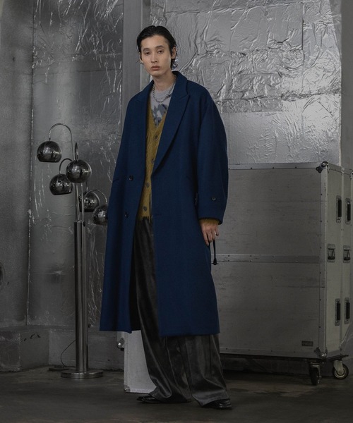 【美品】HARE トレンチコート M メンズ グレー ブルー 春アウター HARE（ハレ） トレンチコート LARGE グレー系その他 メンズ : ZOZOTOWN