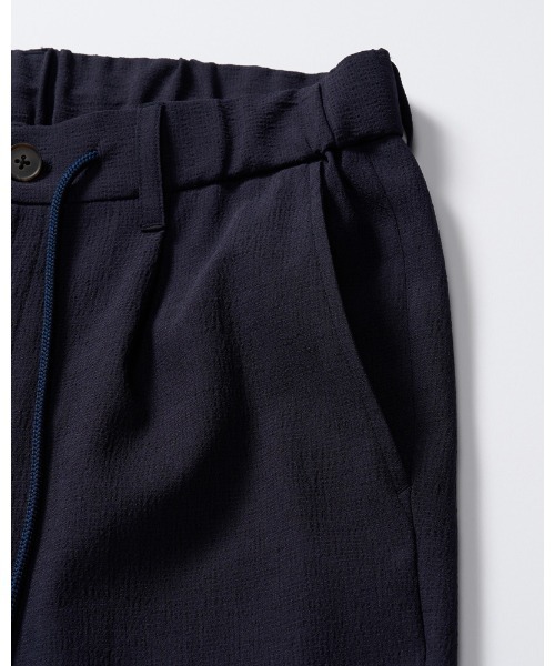 uvカット スラックス tuck slim slacks メンズの画像