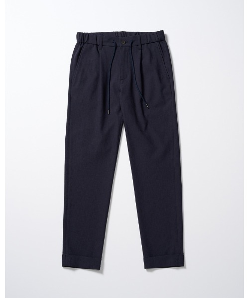 uvカット スラックス tuck slim slacks メンズの画像