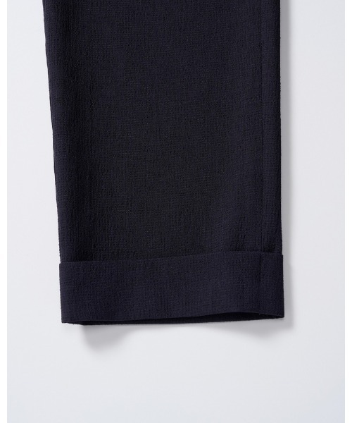 uvカット スラックス tuck slim slacks メンズの画像