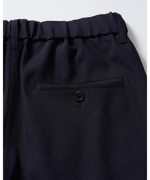 uvカット スラックス tuck slim slacks メンズの画像