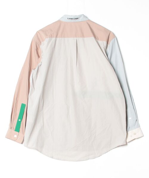 「Design Tshirts Store graniph」 刺繍長袖シャツ S ベージュ メンズ_画像2