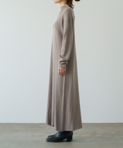 「PUAL CE CIN」 長袖ワンピース FREE グレー レディース_画像5