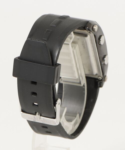 「Franc Temps」 デジタル腕時計 BOY ブラック×ブラック メンズ_画像2