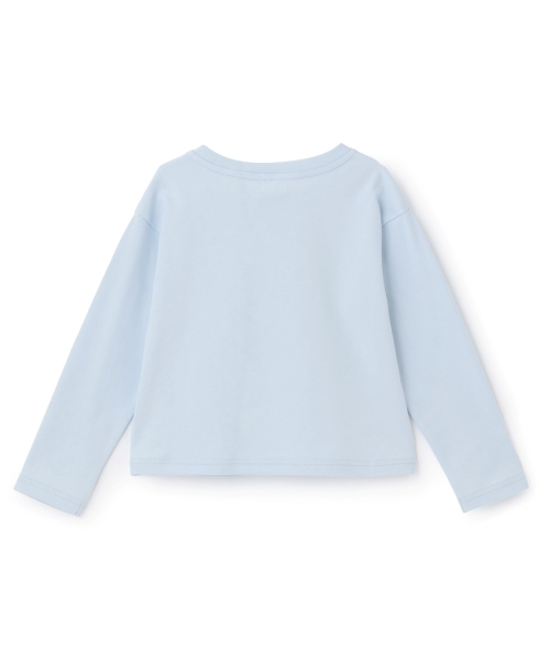 mezzo piano tシャツ ラインストーンロゴ 長袖Tシャツ キッズ 子供服