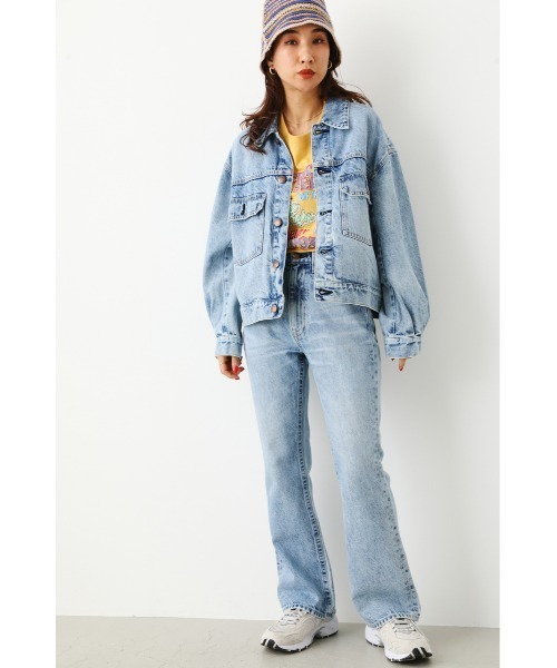 「RODEO CROWNS WIDE BOWL」 デニムパンツ 27inch ライトブルー レディース_画像5