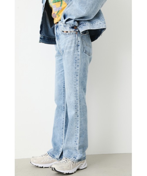 「RODEO CROWNS WIDE BOWL」 デニムパンツ 27inch ライトブルー レディース_画像6