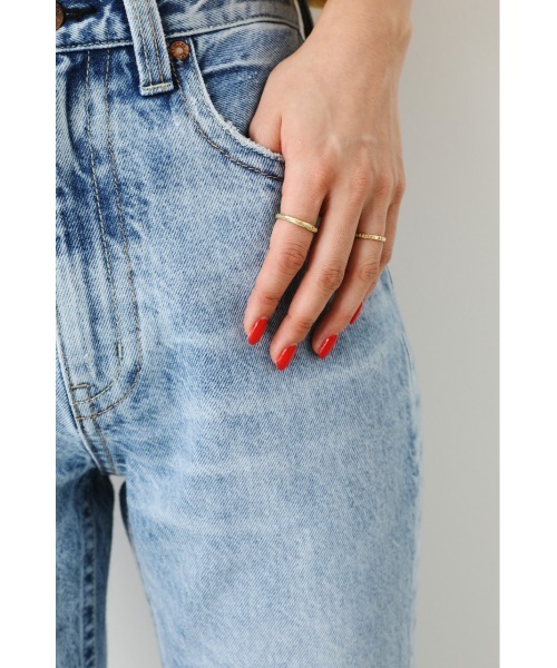 「RODEO CROWNS WIDE BOWL」 デニムパンツ 27inch ライトブルー レディース_画像9