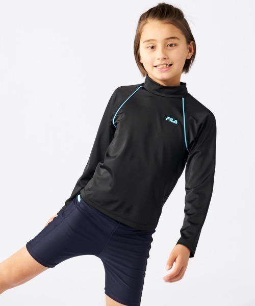 FILA（フィラ） ラッシュガード 「男女兼用 / スクール対応」被り長袖 