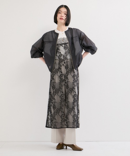 LE CERCLE par rope' コート アウター シアーブルゾン レディース LE CERCLE par rope' コート アウター シアーブルゾン レディース