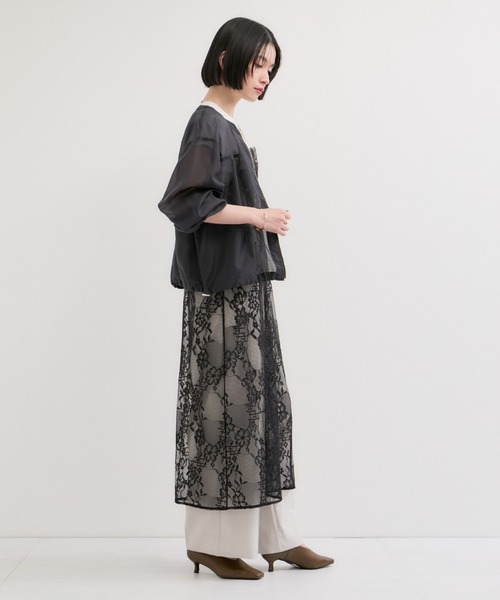 LE CERCLE par rope' コート アウター シアーブルゾン レディース