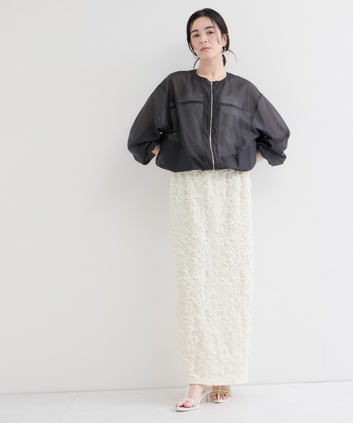 LE CERCLE par rope' コート アウター シアーブルゾン レディース