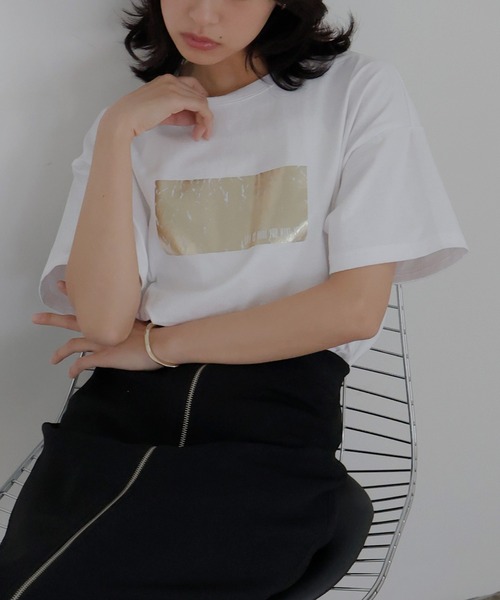 「hellam」 半袖Tシャツ FREE オフホワイト レディース_画像5