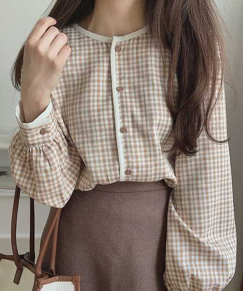 「LAUIR」 長袖ブラウス LARGE ブラック レディース_画像9