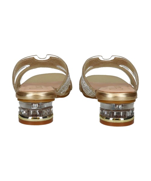 Bridget Birkin ビジューヒール サンダル 24cm 新品同様 Bridget Birkin（ブリジットバーキン） サンダル ミュール 「Bridget