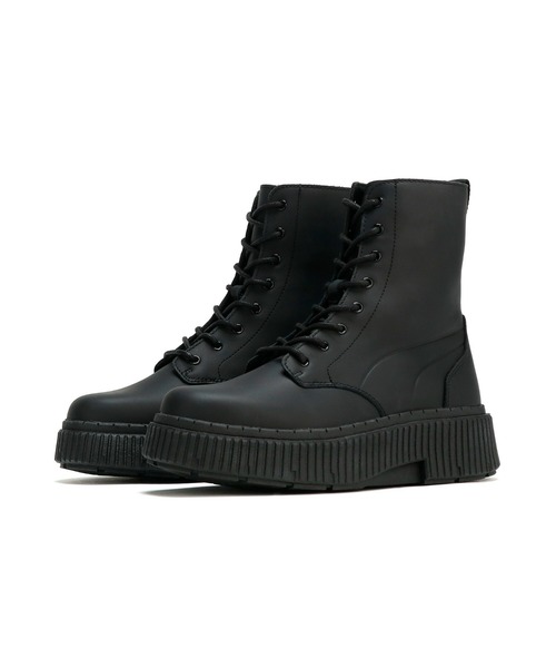 「PUMA」 ブーツ 25.5cm チョコ レディース_画像6