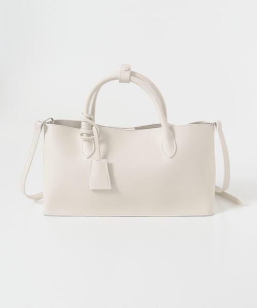 KBF（ケービーエフ） ハンドバッグ チャーム付きワイドボックスBAG
