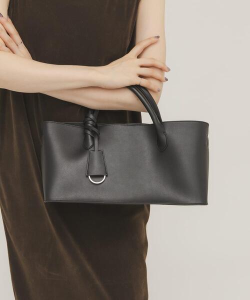 KBF（ケービーエフ） ハンドバッグ チャーム付きワイドボックスBAG
