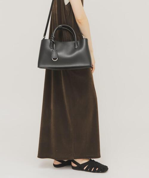 KBF（ケービーエフ） ハンドバッグ チャーム付きワイドボックスBAG