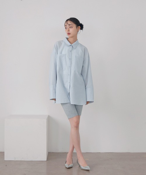 「LIAN」 長袖シャツ FREE ブルー レディース_画像5