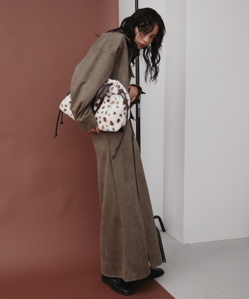 「Aunt Marie's」 ロングスカート - モカ レディース_画像9