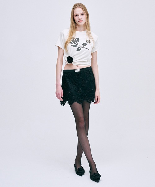 「Mardi Mercredi」 半袖Tシャツ FREE クリーム レディース_画像8