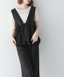 URBAN RESEARCH Sonny Label オールインワン ペプラムフリルアソート