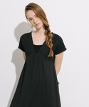 ワンピース シャーリングバックリボンワンピースの詳細画像4